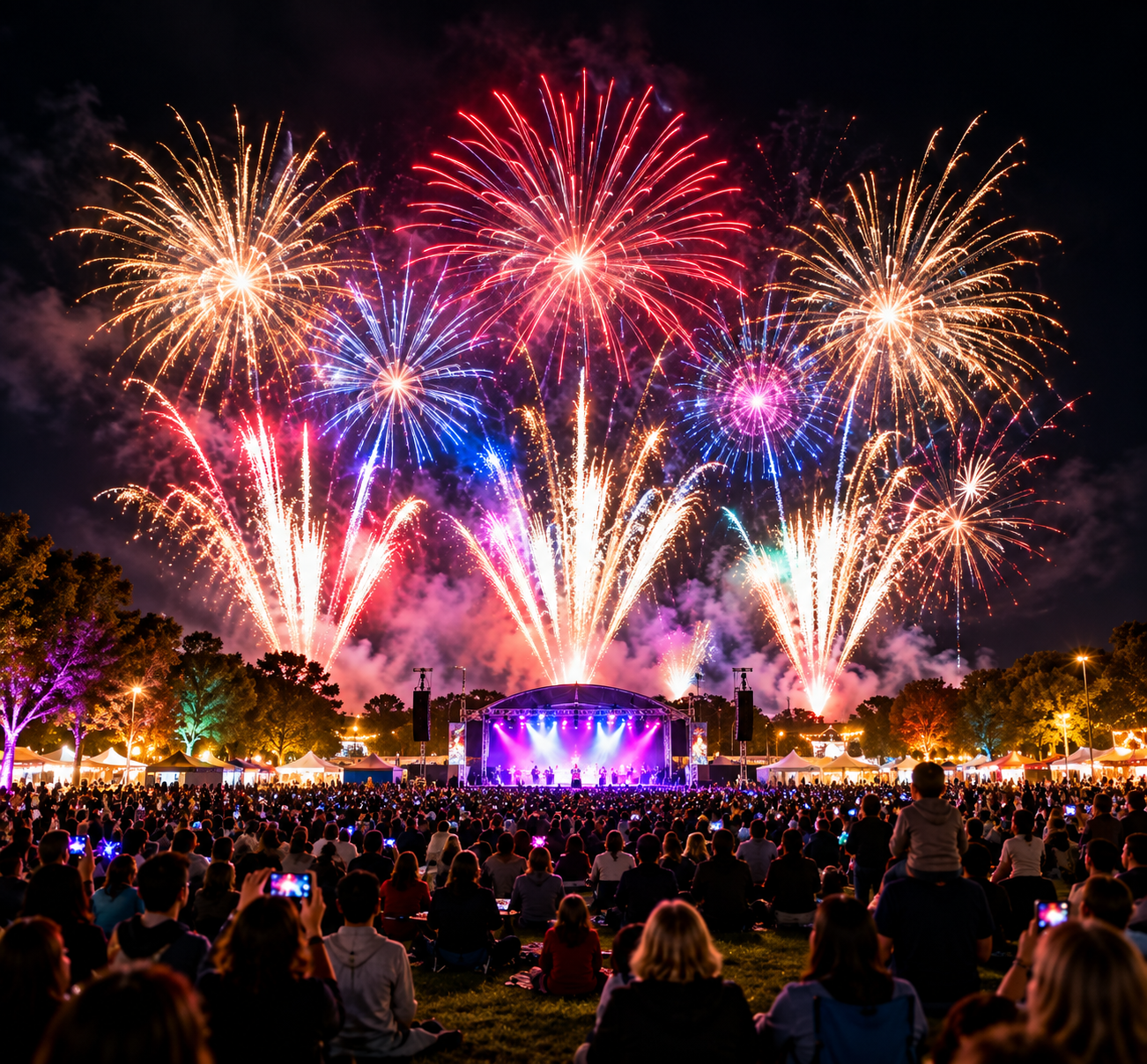 Community Festival Fireworks Finale
